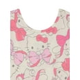 thumbnail image 2 of Hello Kitty Girls Allover Print Dress with Short Sleeves, Sizes 4-12, 2 of 3