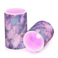 thumbnail image 7 of Yayeee Flameless Candles with Remote Flickering Battery Operated Multi Color Changing, Watercolor Pink Marble Pattern, 7 of 7