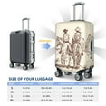thumbnail image 2 of Travel Luggage Cover Protector - Two Cowboys Riding Horses In The Desert Anti-Scratch Suitcase Covers Fits 18-32 Inch Luggage, 2 of 5