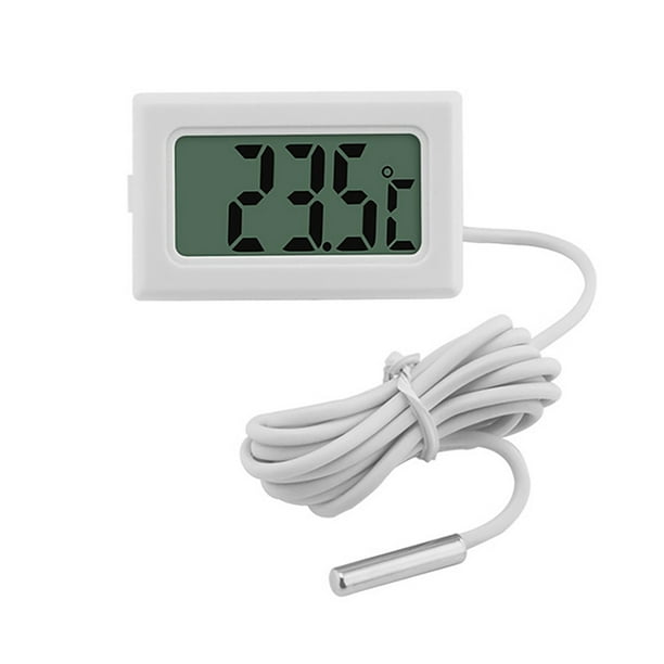 4 mini thermomètres d'intérieur (blanc), thermomètre digital hygromètre  thermomètre portable pour la maison, l'aquarium