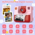 thumbnail image 3 of Cámara para niños de impresión instantánea, cámara de impresión digital 1080 HD para niños con tinta cero, juego de bolígrafos de color y tarjeta de memoria de 32 GB, regalos de cumpleaños de Navidad, 3 of 3