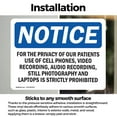 thumbnail image 3 of (2 Pack) For The Privacy Of Our Patients Use Of Cell OSHA Notice Sign, 3 of 7