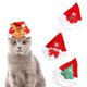 thumbnail image 5 of JM 4 Uds sombrero para mascotas tema navideño sombrero para gato decoración sombrero para mascotas muñeco de nieve árbol de Navidad alce ropa para perros JM RV021031-00792SDJ, 5 of 5
