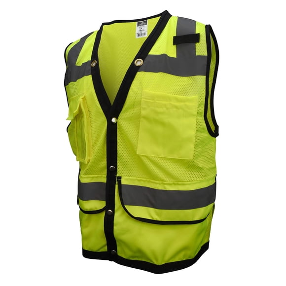 Chaleco de seguridad Radians Industrial Safety Green para hombre, talla XL