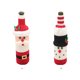 thumbnail image 5 of Kearding Funda elástica para botella de vino, manga a prueba de polvo de Navidad, ropa tejida para botella de vino, banda protectora Universal para Muñeco de nieve, 5 of 6