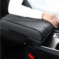 thumbnail image 5 of Alfombrilla para reposabrazos de coche de cuero sintético con bordado de ondas, protección para reposabrazos de consola central, almohadilla para caja de almacenamiento de reposabrazos de coche, 5 of 5