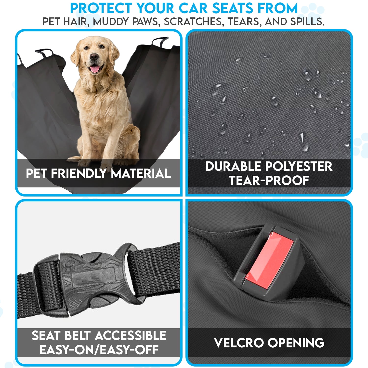 Dog Car Seat Cover Waterproof – Pacco Pet