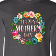 thumbnail image 4 of Inktastic Happy Mother's Day- flowers Long Sleeve T-Shirt, 4 of 5
