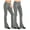 2 Grey, variant on Gilbins Womens Fold Over Waistband Stretchy Cotton Blend Yoga Pants with A Wide Flare Leg 2 Pack