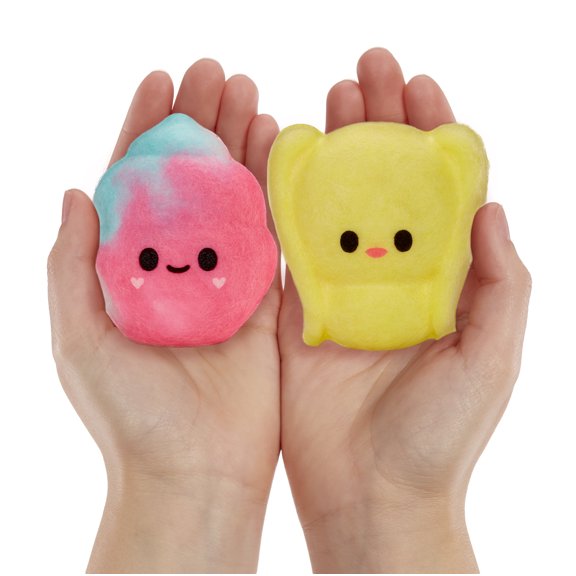 Fluffie Stuffiez Ice Cream & Bunny Minis Collectible Plush, Surprise Reveal Unboxing Soft and Squishy Tactile Play Fidget DIY