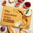 thumbnail image 6 of Bamboo State Cutting Board for Kitchen – Florida Cheese Board, Charcuterie Platter & Serving Tray, (15" x 10"), 6 of 8