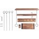 thumbnail image 3 of Ring Toss Games For Adults, Outdoor Indoor Handmade Wooden Hookey Ring, 3 of 4