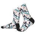 thumbnail image 2 of Pofeuu Butterfly Print Crew Socks, Adult Running Hiking Socks for Youth and Adult, 2 of 7