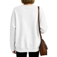 thumbnail image 5 of IAJDKMEK Sweatshirts for Women Loose Fit Round Neck — Long Sleeve Top, Fall Tops for Women Solid Casual Wear, 5 of 7