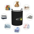 thumbnail image 6 of LNWH Laundry Basket, Yellow Heart in the Bulb Pattern Foldable Laundry Hamper With Handles Waterproof, Small, 6 of 8