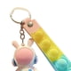 thumbnail image 5 of Lindo llavero con forma de conejo bolsa de dibujos animados colgante de llave de coche regalo de vacaciones de cumpleaños para hombres mujeres parejas rosa, 5 of 10