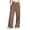 Brown#1, variant on Flare Leggings, Crossover Yoga Pants with Tummy Control, High-Waisted and Wide Leg