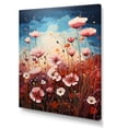thumbnail image 2 of Designart "Pink Crimson Petal Haven VII" Flower Canvas Prints, 2 of 7