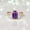 Rose Gold Plated, variant on 8x6MM / 1Ct Emerald Cut Amethyst Engagement Ring Solitaire Statement Bezel Set Ring February Birthstone Jewelry Anniversary Gift For Wife