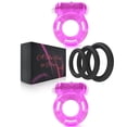 thumbnail image 1 of 1 Uds. Anillo para el pene, traje de cinco piezas, anillo de choque, anillo de esencia de bloqueo de silicona, juguete sexual con retardo de tiempo oso de fresa Electrónica, 1 of 5