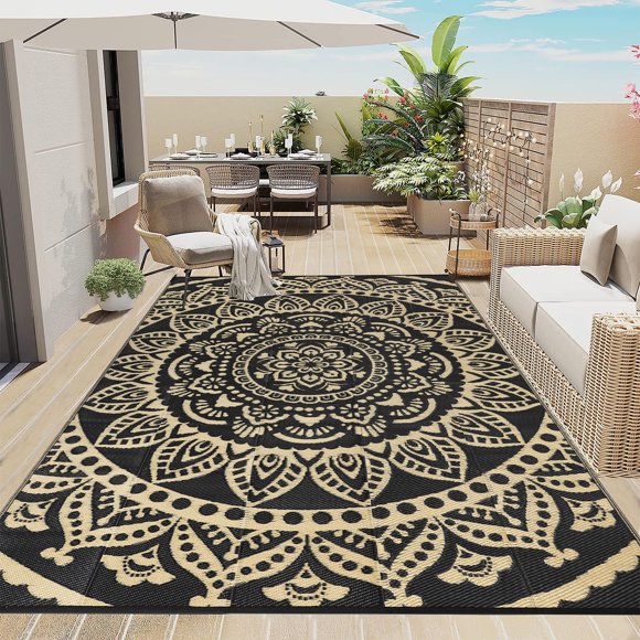 Alfombra Bsmathom Outdoor Impermeable 183x274 cm Reversible