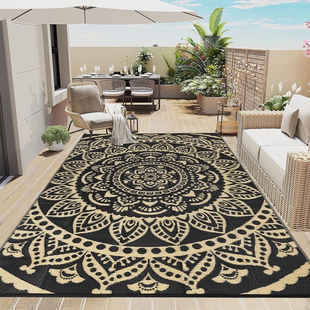 Alfombra Bsmathom Outdoor Impermeable 183x274 cm Reversible