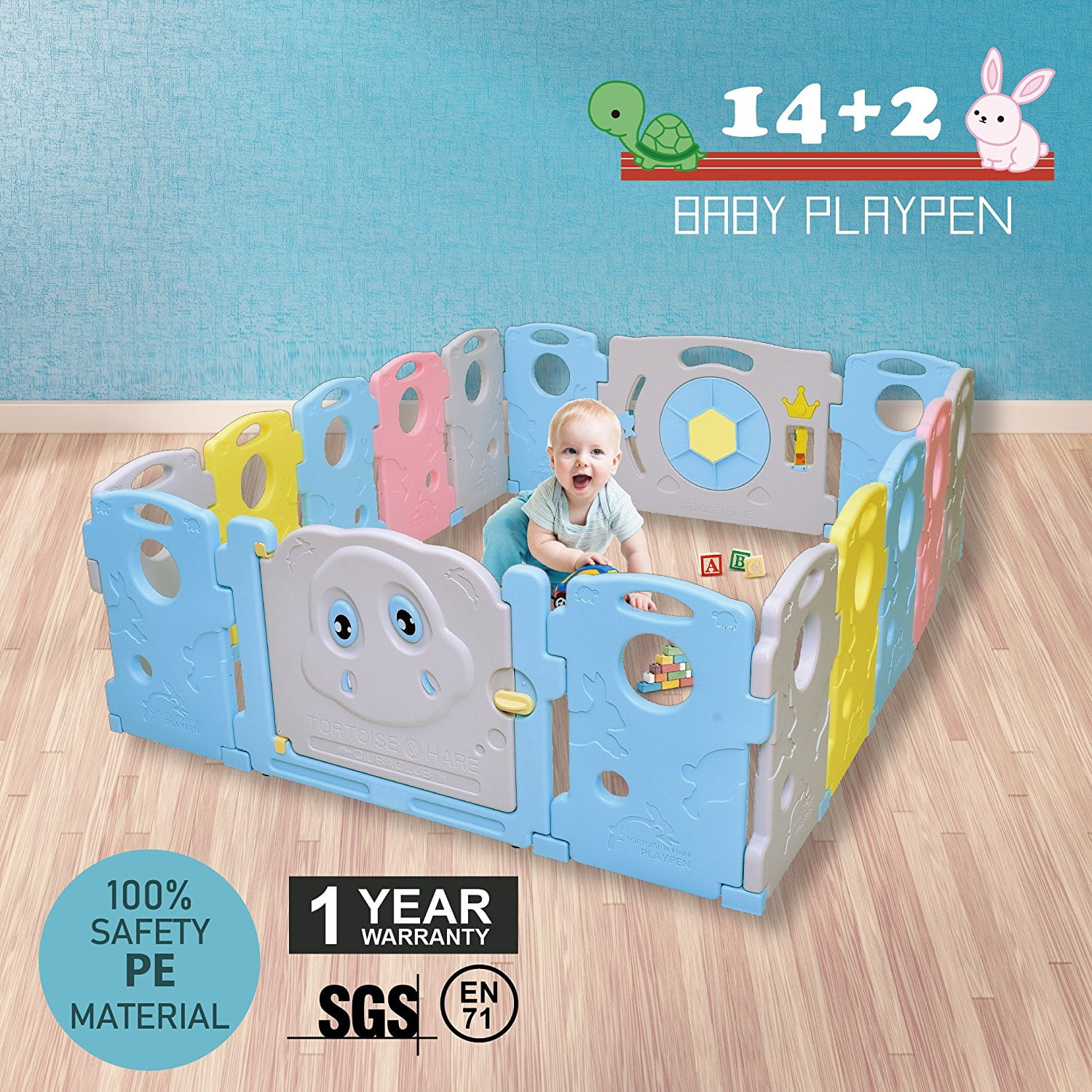 16 panel play yard
