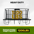 thumbnail image 3 of Jumpking Pro-Series Rectangle Trampoline 10’ x 16’ - No Other Trampoline Can Compete (Black/Orange), 3 of 16