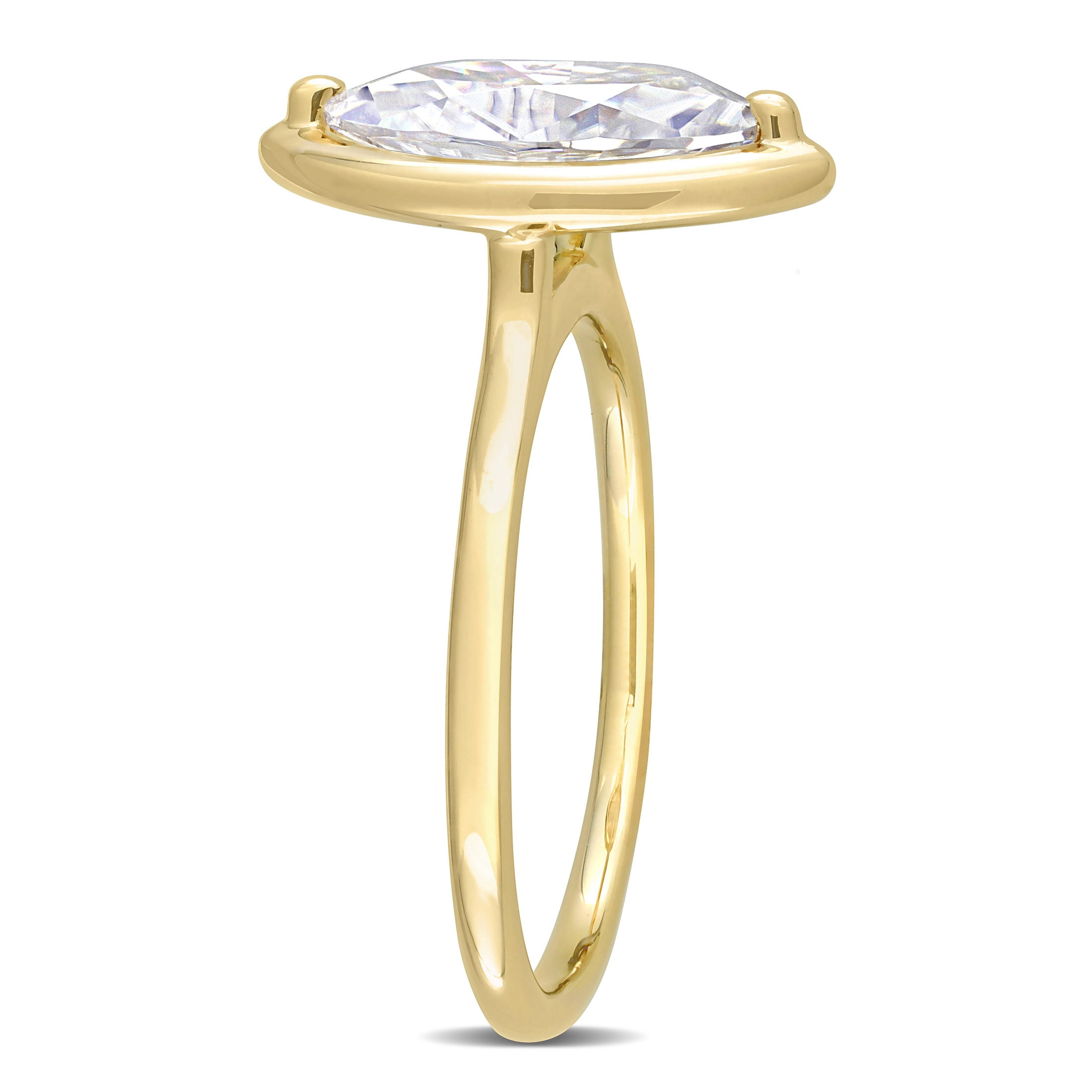 Everly Women's Created Moissanite 10k Yellow Gold Ring