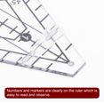 thumbnail image 4 of Unique Bargains Art Ruler Squedge 45 Template 12 Inch Acrylic Quilting Ruler Sewing Tool, 4 of 7
