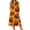 12# Orange, variant on Womens Halloween Dress Pumpkin Skeleton Ghost Funny Scary Quick-Dry Lightweight Retro Halloween Clothing