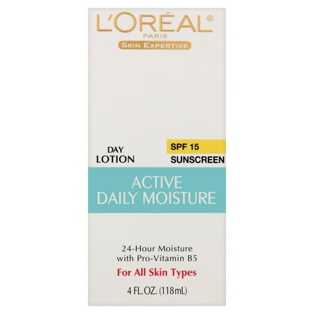 Everyday Protection Face Lotion - L'Oreal Paris Skin Expertise Active Daily Moisture Lotion Suncreen, SPF 15, 4 fl oz