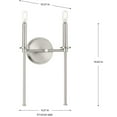 thumbnail image 7 of P710107-009-Progress Lighting-Elara - 2 Light Wall Bracket In New Traditional Style-16.62 Inches Tall and 4.37 Inches Wide-Brushed Nickel Finish, 7 of 7