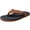 Tan, variant on Alpine Swiss Trey Mens Flip Flops Cushion Thong Beach Sandals for Men Non-Slip Sole Men Shoes Arch Support Durable Treaded Sole Rugged Faux Leather Sandals