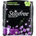 thumbnail image 2 of Stayfree Overnight Ultra Thin Pads With Wings, Unscented, 40 Ct, 2 of 9