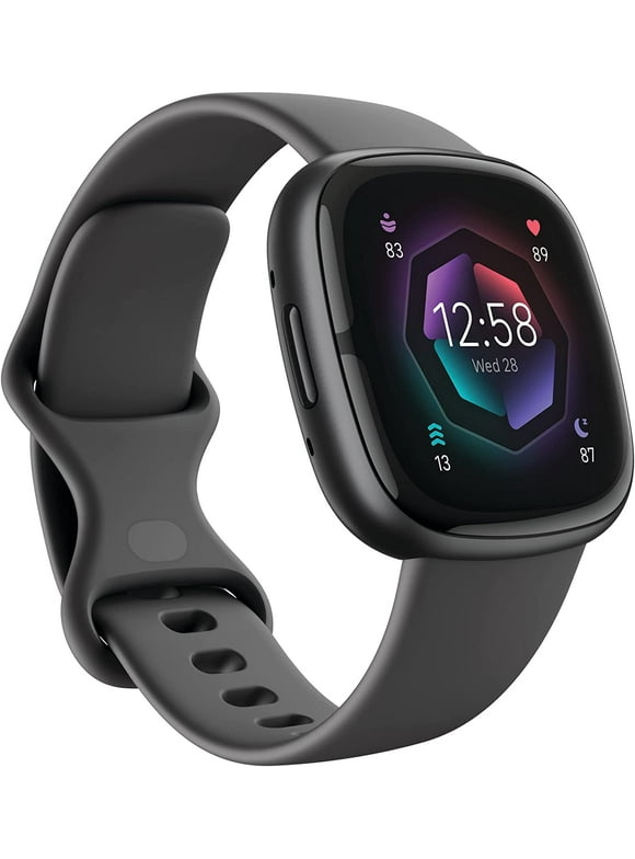 Restored Fitbit Sense 2 Advanced Health and Fitness Smartwatch - Shadow Grey/Graphite Aluminum (Refurbished)