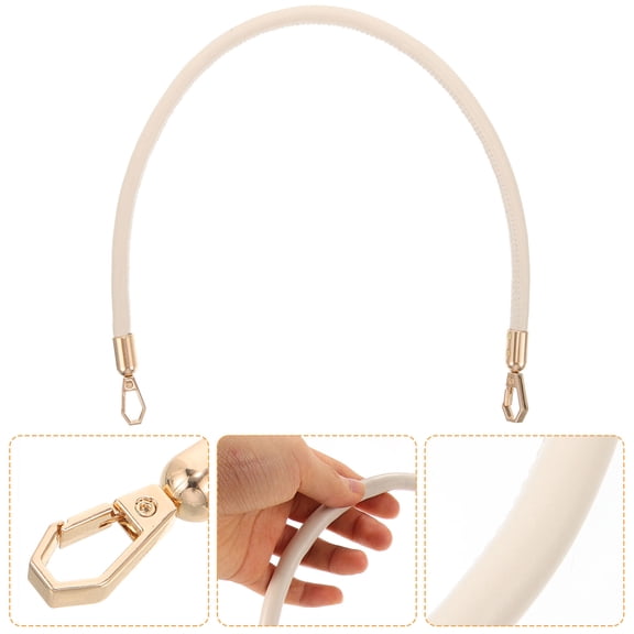 FELTECHELECTR 2Pcs Handbag Accessories Wide Shoulder Strap in Beige for Replacement and Diy