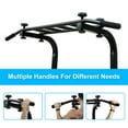 thumbnail image 2 of Multi-Function Black Height-Adjustable Strength Training Power Tower Home Gym Fitness, 2 of 7