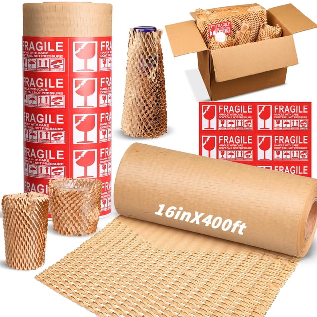 Papel de embalaje Honeycomb Bubble Wrap 16x400 pies Oleitodh