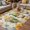 Yellow Light Purple Beige, variant on Yellow Sunflowers Outdoor Rug for Patio/Deck/Porch, Non-Slip Large Area Rug 4 x 6 Ft, Spring Gnomes Hydrangea Daisy Plants Indoor Outdoor Rugs Washable Area Rugs, Reversible Camping Rug Carpet Runner