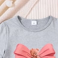 thumbnail image 6 of NAISIBABY Girls Outfit Sets, Graphic Short Sleeve T-Shirt and Denim Skirt Summer Casual Fashion Clothes 2-Piece Gray 5T, 6 of 6