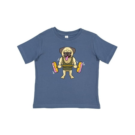 

Inktastic Pug Dog Donut Gym Workout Gift Baby Girl T-Shirt