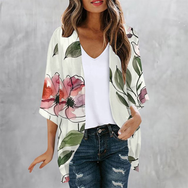Cárdigan de mujer, primavera verano, holgado, informal, de moda, de manga larga, abrigo para mujer