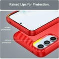 thumbnail image 6 of for Samsung Galaxy A54 5G case, Galaxy A54 Phone case with HD Screen Protector, Fashion Shock-Absorption Flexible TPU Bumper Soft Rubber Protective Phone Case Cove for Samsung Galaxy A54 5G, Red, 6 of 16