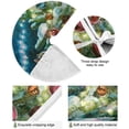 thumbnail image 2 of FMSHPON Christmas Oil Painting Cat Xmas Christmas Tree Skirt Stand Mat for Holiday Party Decoration Indoor Outdoor 36 inches, 2 of 6