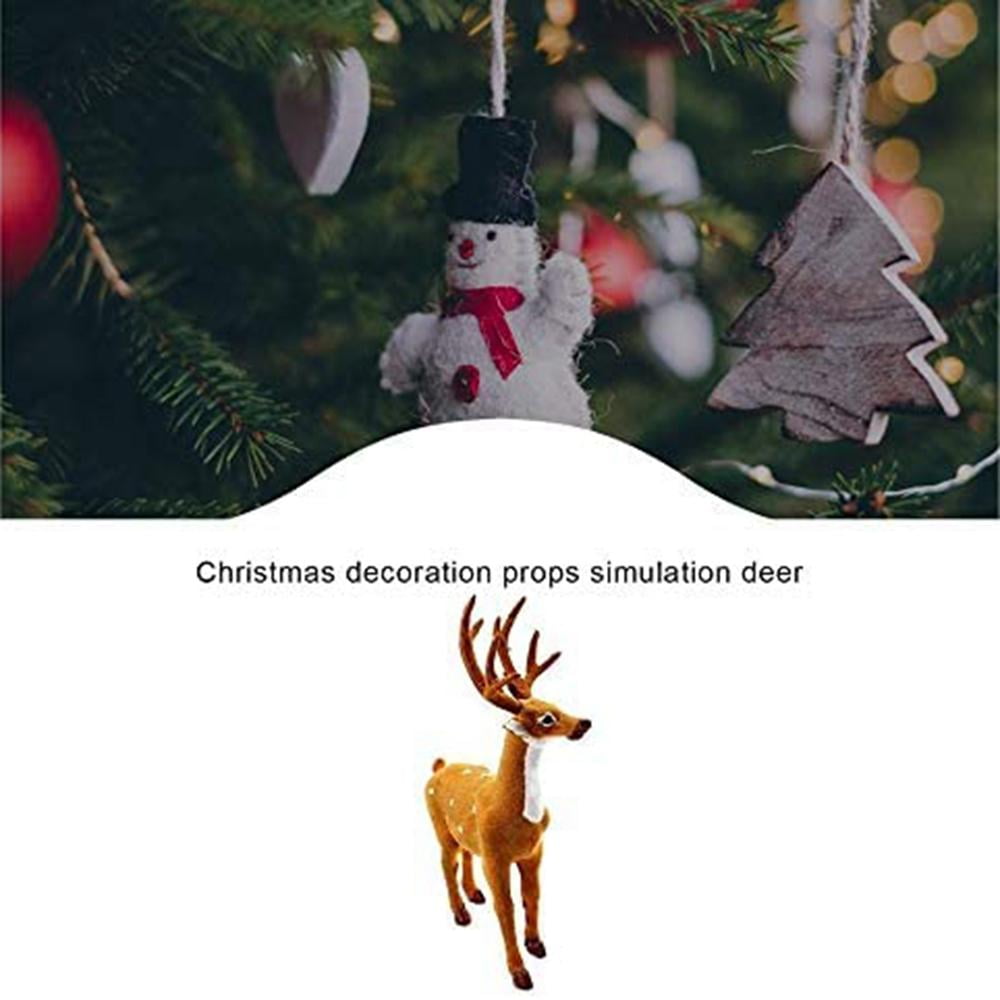 1pc Christmas Reindeer Xmas Elk Simulation Gift Christmas Model Decor V1S6 