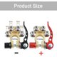 thumbnail image 2 of Conector de terminal de batería de automóvil de liberación rápida Terminal de batería positivo y negativo - Terminal de batería de 2 piezas para automóviles, camiones, autobuses - Rojo y, 2 of 5