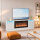 thumbnail image 2 of Qinaqin TV Soporte para Fireplace Moderno Entertainment Center con Almacenamiento Gabinete Fits into 36'' Electric, 2 of 6