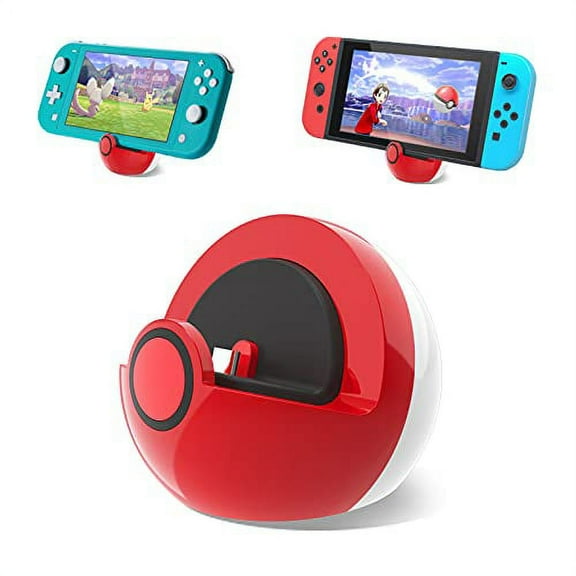Antank Charging Docking Station for Nintendo Switch & Switch Lite, Red & White
