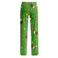 thumbnail image 6 of Women Christmas Print Lounge Pants Drawstring Soft Sleepwear Holiday Pajama Bottoms Comfy Homewear Trousers for Holiday Mornings, 6 of 6